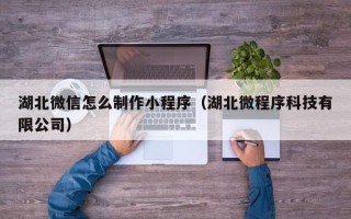 台州湖北微信怎么制作小程序（湖北微程序科技有限公司）